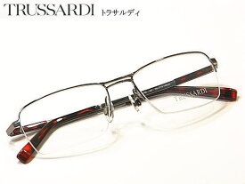 送料無料・トラサルディ【TRUSSARDI】度付きレンズ付【TR-12758-GU】男女兼用　メタル枠　ナイロール