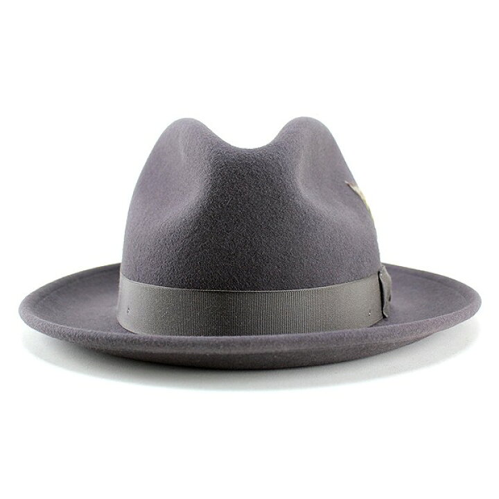 楽天市場 本日限定10 Offクーポン ハット メンズ New York Hat ニューヨークハット 中折れ帽子 帽子 ワイドブリム中折れハット The Fedora フェルトハット グレー カワイイ 秋冬用 秋冬商品 ぼうし ハット 30代 40代 フェルトハット トレンド 羽根飾り 送料無料