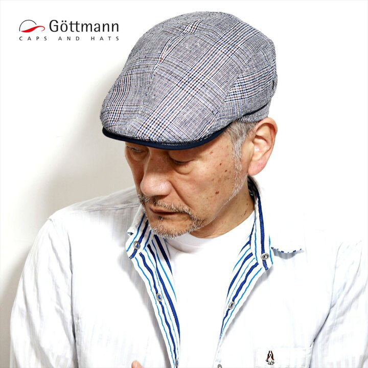 楽天市場 本日限定 15 Offクーポン 夏 ハンチング メンズ 帽子 リネン ゴットマン ハンチング帽 チェック柄 Gottmann ブランド チェコ製 グレー パブキャップ 大きいサイズ 40代 50代 60代 ファッション 57cm 58cm 59cm 60cm 62cm 64cm ハンチングキャップ 父の日