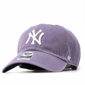 ＼期間限定クーポン利用で5%OFF／ 47brand キャップ 47キャップ クリーンナップ フォーティーセブン ニューヨーク・ヤンキース ベースボールキャップ ヤンキース Yankees '47 CLEAN UP Iris パープル 紫 帽子 コットン フリーサイズ 10代 20代 30代 40代 誕生日