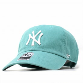 47brand キャップ クリーンナップ フォーティーセブン ニューヨーク・ヤンキース ベースボールキャップ ヤンキース Yankees '47 CLEAN UP Lagoon Blue ミント系 帽子 コットン フリーサイズ 10代 20代 30代 40代 誕生日 プレゼント ラッピング無料 [ baseball cap ]