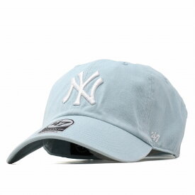 47brand キャップ クリーンナップ フォーティーセブン ニューヨーク・ヤンキース ベースボールキャップ ヤンキース Yankees '47 CLEAN UP Mako ライトブルー 帽子 コットン フリーサイズ 10代 20代 30代 40代 誕生日 プレゼント ラッピング無料 [ baseball cap ]