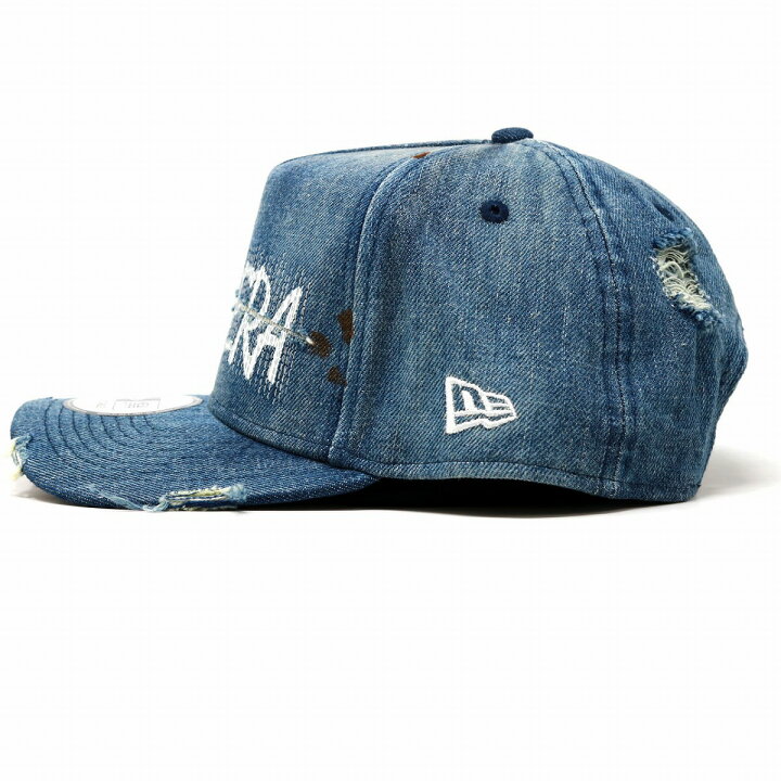 楽天市場】ニューエラ キャップ ダメージドデニム ロゴキャップ 9FORTY 