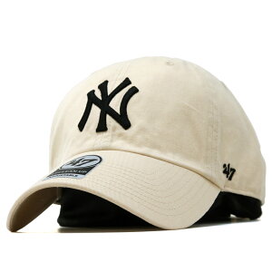 �_�{���N�[�|�����p�őS�i10%OFF�^ �L���b�v 47brand 47�L���b�v �N���[���i�b�v �t�H�[�e�B�[�Z�u�� �j���[���[�N�E�����L�[�X Yankees '47 CLEAN UP Natural Bone �i�`������ �u���b�N �X�q �����L�[�X 
