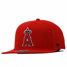 ＼期間限定クーポン利用で5%OFF／ 47brand フォーティーセブン エンゼルス キャップ ロサンゼルス・エンゼルス フラットバイザー ブランド Angels Sure Shot '47 Captain Red レッド MLB 帽子 赤 ベースボールキャップ フリーサイズ 誕生日 プレゼント ギフト
