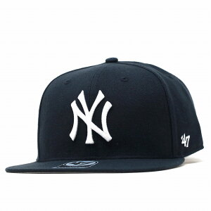 47brand 47�L���b�v �t�H�[�e�B�[�Z�u�� �t���b�g�o�C�U�[ �j���[���[�N�E�����L�[�X �u�����h �L���b�v Yankees Sure Shot Navy �e47 CAPTAIN �X�i�b�v�o�b�N �T�C�Y�����\ �l�C�r�[ �� 10�� 20�� 30�� 4
