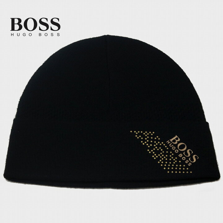 楽天市場 ニット帽 ブランド Hugo Boss 帽子 メンズ レディース ヒューゴボス 帽子 秋冬 フリーサイズ ニット 折り返し 防寒 ブラック 黒 Beanie Cap 代 30代 40代 ファッション 小物 ブランド クリスマス プレゼント 誕生日 ギフト ラッピング無料 送料無料