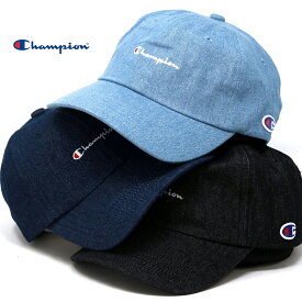 ＼本日限定クーポン利用で10%OFF／ Champion キャップ デニム レディース 帽子 ローキャップ チャンピオン プレゼント ラッピング デニムキャップ メンズ オールシーズン 帽子 ブラック / ネイビー / ブルー 誕生日 プレゼント クリスマス ギフト ラッピング無料