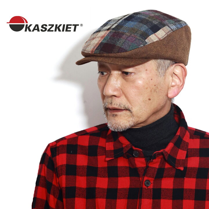 楽天市場】パッチワーク ハンチング ツイード 帽子 カシュケット 