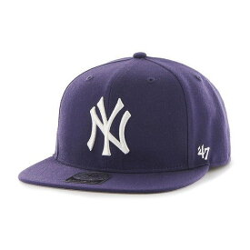 47brand 47キャップ スナップバックキャップ ヤンキース ニューヨーク・ヤンキース Sure Shot '47 CAPTAIN Purple フォーティーセブン ブランド キャップ パープル 10代 20代 30代 40代 誕生日 プレゼント 父の日 [ baseball cap ]