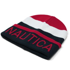 90年代 ニット帽 ノーティカ ワッチ NAUTICA メンズ 帽子 レディース ニットワッチ コットン ロゴ ニット ネイビー グリーン グレー アメリカ 古着 / 全3色 ギフト プレゼント 誕生日 ラッピング 包装無料 [beanie cap ]