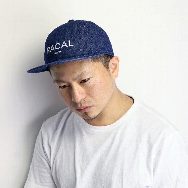 楽天市場 期間限定 10 Offクーポン デニム キャップ メンズ 春夏 Racal 帽子 日本製 Cap ラカル ロゴ ベースボールキャップ コットン ワンポイントキャップ シンプル ハット ブランド 男性 コーデ フリーサイズ サイズ調整 インディゴ Cap ギフト プレゼント
