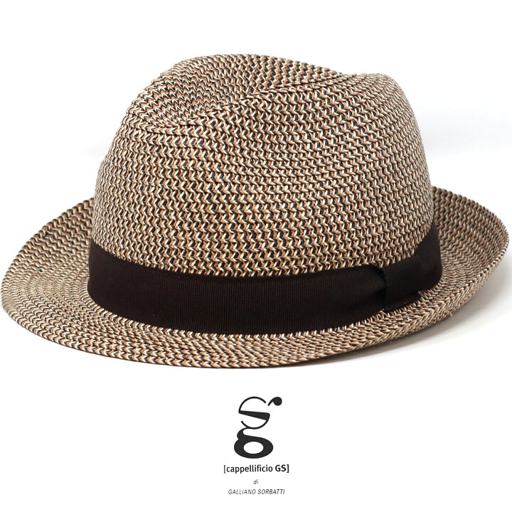 紳士 帽子 イタリア製 カジュアル 広つば パナマハット GALLIANO