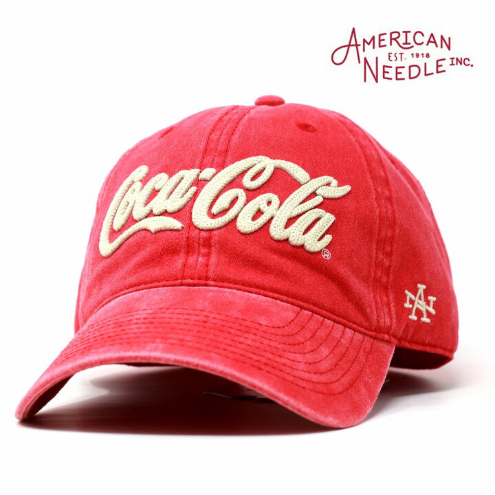 楽天市場】アメリカンニードル キャップ コカ・コーラ ロゴ刺繍 メンズ 