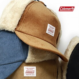 キャップ 秋冬 コールマン フライトキャップ コーデュロイ 防寒 キャップ 秋冬 coleman メンズ レディース イヤーフラップ 飛行帽 帽子 オシャレ 保温 帽子 耳あて 防寒着 ボア ファー 全4色 男性 誕生日 プレゼント 父の日 クリスマス ギフト 母の日 ラッピング無料