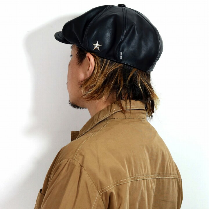 楽天市場】Schott ハンチング 本革 レザー ブランド 帽子 メンズ 8方 