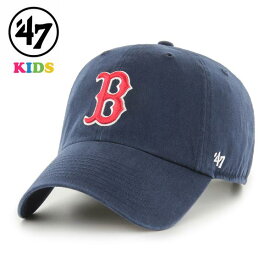 ＼本日限定クーポン利用で5%OFF／ 47 キャップ キッズ レッドソックス ボストン・レッドソックス こども Red Sox Kids '47 CLEAN UP 47brand MLB公式 春夏 秋冬 子供用 ベースボールキャップ 男の子 女の子 ネイビー プレゼント 誕生日 ギフト ラッピング無料 [