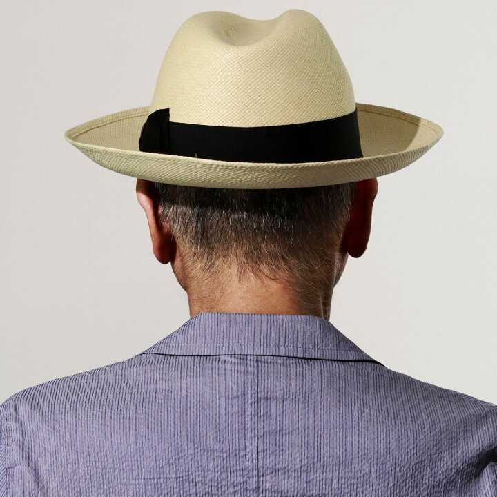 楽天市場】Borsalino パナマハット キート つば広ハット Amedeo quito 