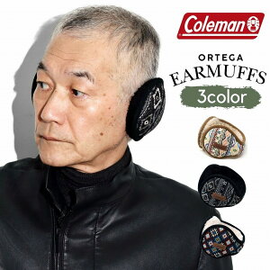 コールマン coleman イヤーマフ コールマン 耳当て キャンプ 防寒グッズ イヤマフ ボア オルテガ柄 耳当て メンズ イヤーウォーマー レディース 耳あて 幾何学模様 かわいい おしゃれ 総柄 耳
