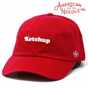 �L���b�v �����Y �A�����J���j�[�h�� FOODIE KETCHUP ���f�B�[�X �P�`���b�v �u�����h �A���J�W American Needle ���B���e�[�W�A�����J�� ���킢�� baseball cap �싅 �X�q ���b�h ���S �a���� �v���[���g
