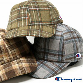 つば長め キャップ メンズ Champion キャップ レディース 深め 秋冬 ネルチェック 帽子 メンズ チャンピオン ユニセックス カジュアル ストリート ロゴキャップ