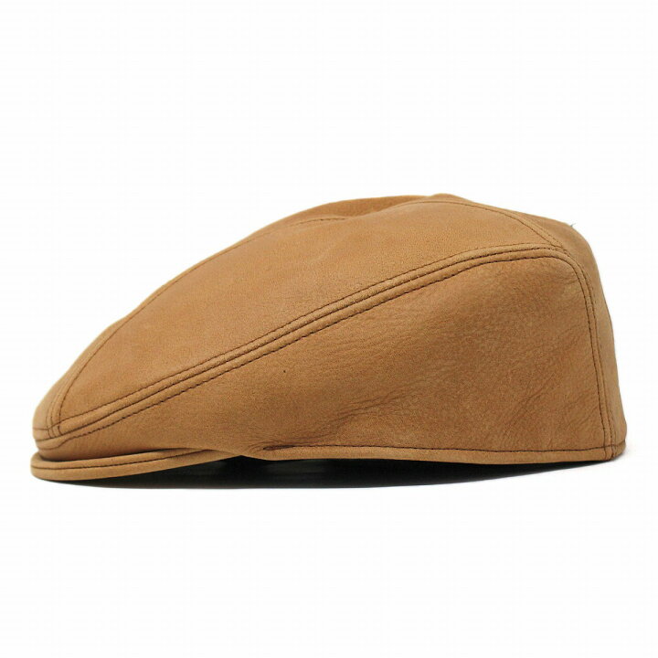 高品質の人気 ハンチング レザー 帽子 茶 ベレー帽 キャップ ハット メンズ ユニセックス