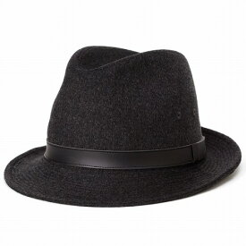 ＼本日クーポン利用で全品5%OFF／ ボルサリーノ 帽子 カシミヤ メンズ 秋冬 ハット 大きいサイズ カシミア borsalino 日本製 中折れハット 62cm 高級素材 お洒落 チャコールグレー ( 中折れ帽子 中折れ帽 中折 ボルサリーノハット ブランド 40代 ファッション 50代