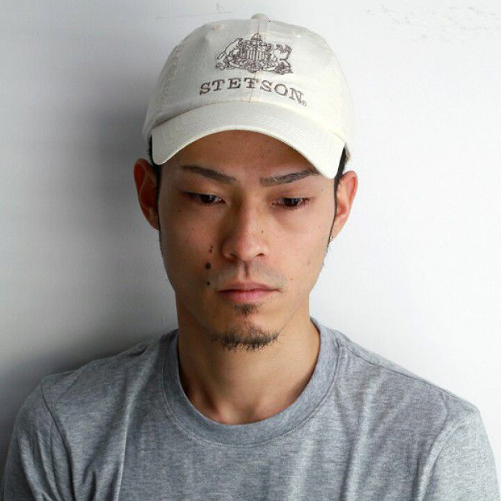 楽天市場 ステットソン ハット メンズ 春夏 キャップ Cap 帽子 メンズ ファッション ブランド Stetson 通販 帽子 おしゃれ アウトドア キャップ コットン サイズ調節可 プレゼント オフホワイト ナチュラル メンズキャップ 通販 紳士帽子 ぼうし メンズハット サマー