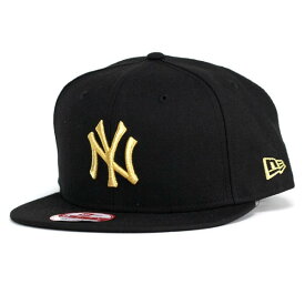 ＼期間限定クーポン利用で5%OFF／ 12492805 NEWERA キャップ メンズ ニューエラ new era 9FIFTY ニューヨーク・ヤンキース ブラック×メタリックゴールド MLB [ baseball cap