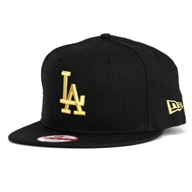 12492819 NEWERA キャップ メンズ ニューエラ new era 9FIFTY ロサンゼルス・ドジャース ブラック×メタリックゴールド Newera LA MLB CAP [baseball cap]