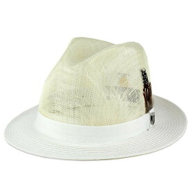 STACY ADAMS ペーパーブレード ストローハット メンズ 春夏 帽子 涼しい ステイシーアダムス メンズ 中折れハット 通気性抜群 レディース ハット サイズ豊富 XLサイズあり 白 ホワイト 父の日 [straw hat]