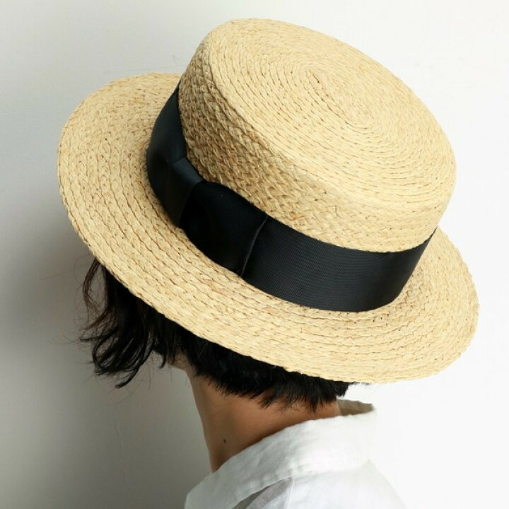 カラーなカンカン帽(白青) ワニ人専用帽子