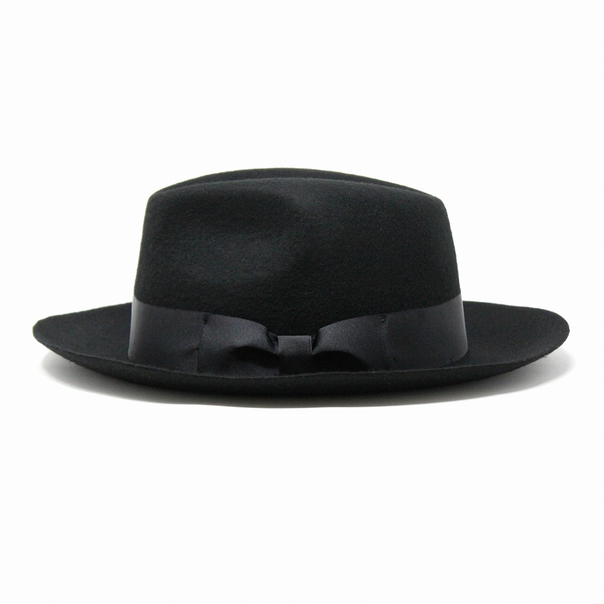MAZZONI 中折れハット メンズ 秋冬 イタリア フェルトハット 中折れ帽 マッツォーニ フェルト帽 黒 ブラック(40代 50代 60代 70代  ファッション 紳士帽子 無地 ウール ウールハット 30代 フェルト帽子 プレゼント) [ fedora ] 敬老の日 | 