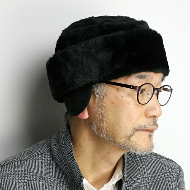 楽天市場 ロシア帽 メンズ 秋冬 モスコー クランベス 帽子 ファー 耳あて付き レディース ウシャンカ フランス製 Crambes 帽子 イヤーフラップ 秋 冬 メンズコーデ モノトーン 無地 フェイクファー 黒 ブラック Ushanka プレゼント 男性 敬老の日 Elehelm帽子通販