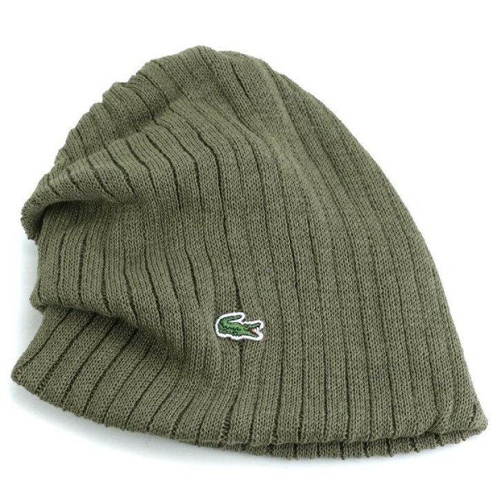 楽天市場 ニット帽 メンズ ラコステ 春夏 Lacoste 帽子 サマーニット 日本製 フリーサイズ ビーニー レディース ユニセックス ニットワッチ リブなし かぶりやすい ラコステ後ろタック スポーツ ワニマーク ブランド シンプル 無地 緑 カーキ Beanie Cap Elehelm