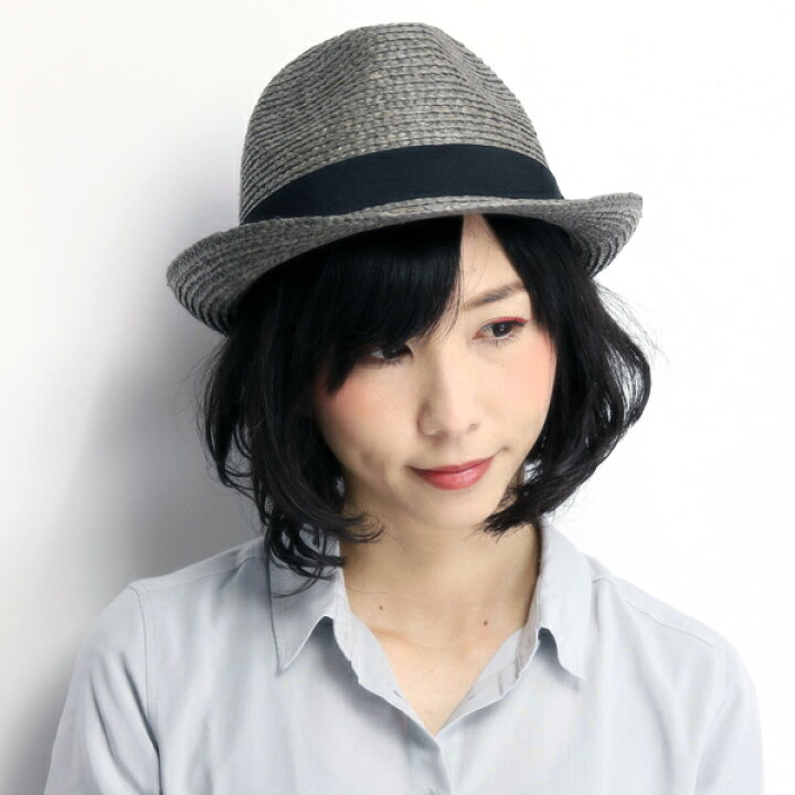 楽天市場】中折れハット ストローハット メンズ 春夏 麦わら帽子 