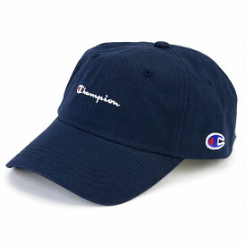 キャップ メンズ チャンピオン ロゴキャップ champion ローキャップ レディース シンプル 無地 カジュアル コーデ 帽子 スポーツ cap ユニセックス フリーサイズ / 紺 ネイビー 誕生日 プレゼント クリスマス ギフト ラッピング無料 [ baseball cap ]