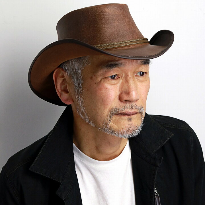 楽天市場】本革 帽子 メンズ 大きいサイズ カウボーイハット アメリカ 