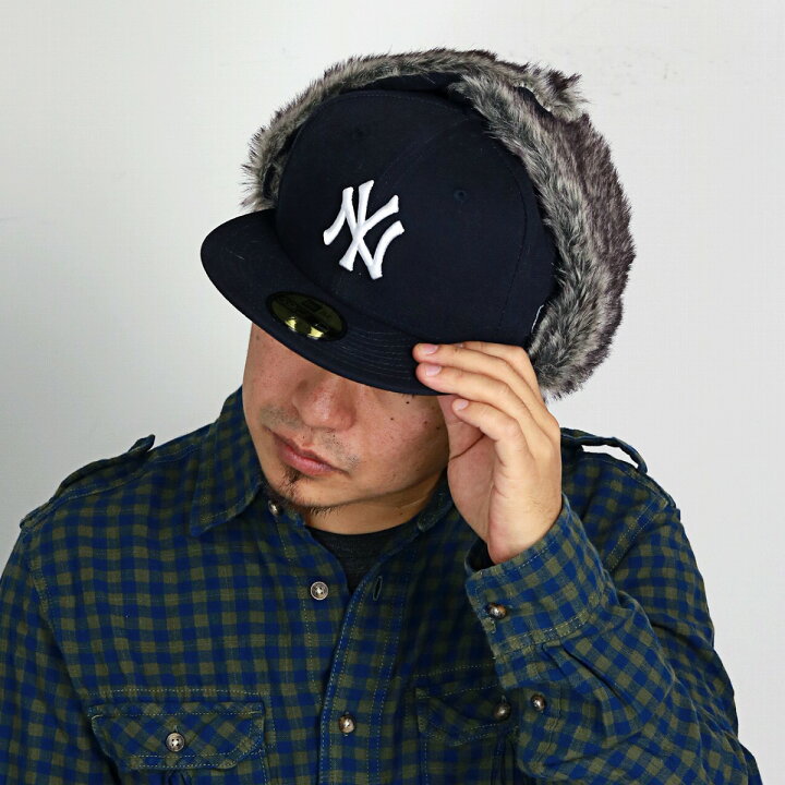 楽天市場 キャップ ニューエラ 帽子 耳あて付き Newera イヤーフラップ ニューヨーク ヤンキース 59fifty 帽子 メンズ ファー 冬 メンズコーデ ストリート ファッション ベースボールキャップ 紺 ネイビー Flying Cap プレゼント 男性 ニューエラ 帽子通販 Mlb