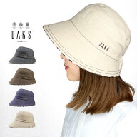 ＼只今｜28H限定▽全品10%OFFクーポン／ 帽子 レディース UV 春 夏 手洗い可能 DAKS ダックス コットン 1…