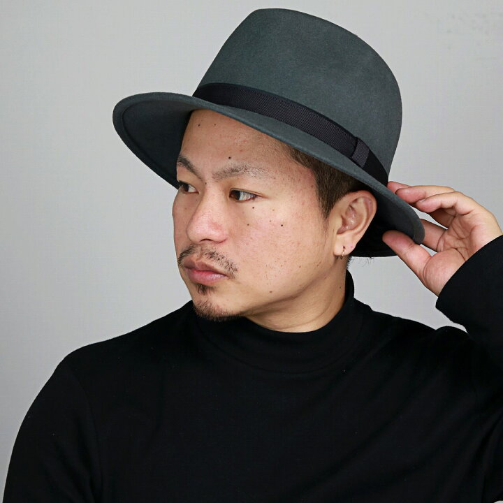 楽天市場 ハット レディース 帽子 中折れハット メンズ フェルトハット Lacoste 中折れ フェルト 帽子 秋冬 ラコステ オールダウン シンプルデザイン マニッシュ トラッド コーデ アイテム カジュアル ファッション おしゃれ 中折れ帽 グレー Fedora Felt Hat 敬老の
