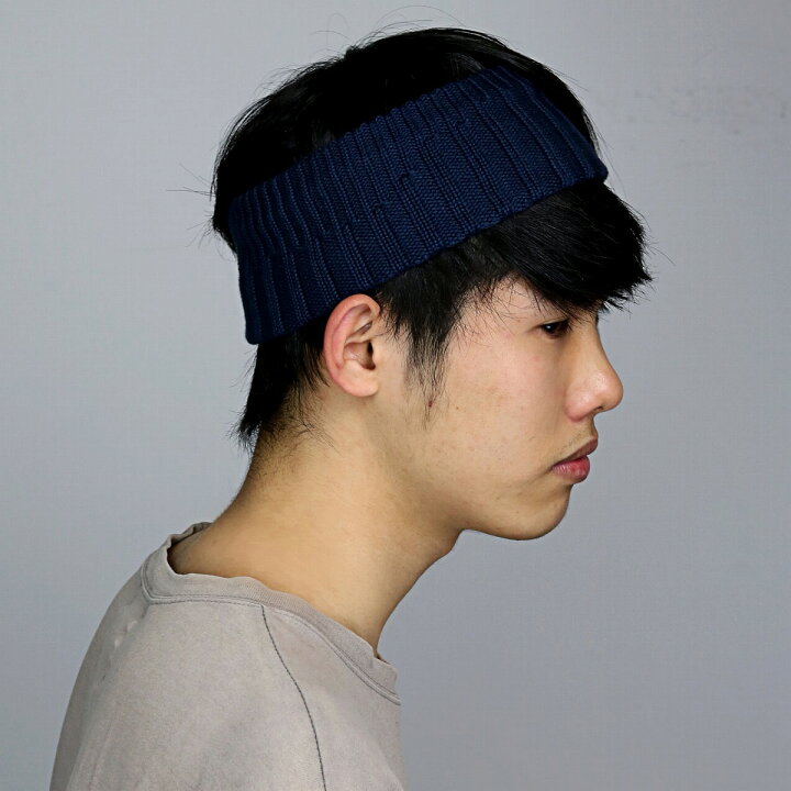 楽天市場 スポーティー ファッション メンズ ヘアバンド ラカル リブニットヘアーバンド 春夏 日本製 Racal Knit Rib Hairband ヘッドバンド ニット フリーサイズ 帽子 スポーツ ニット素材 ヘアバン お風呂上がり 男性 洗顔 小物 紺 ネイビー Hair Band