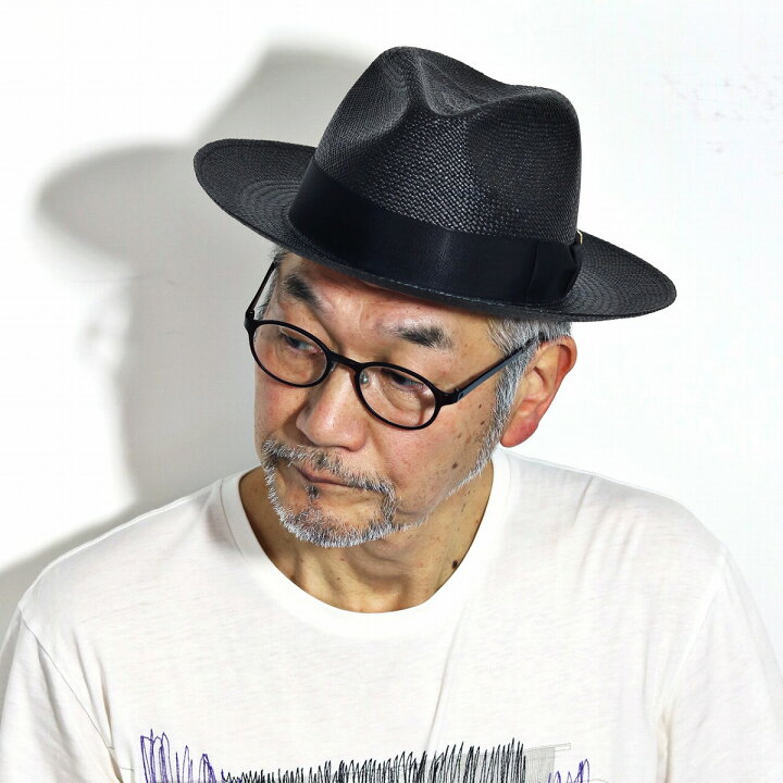 楽天市場 パナマハット メンズ 春 夏 Knox 帽子 本パナマ ノックス ストローハット メンズ 涼しい 大きいサイズ シンプル 無地 中折れ帽 紳士 日本製 麦わら帽子 57cm 58cm 60cm 62cm お洒落 メンズファッション 黒 ブラック Panama Hat 父の日 ギフト プレゼント