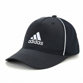 アディダス キャップ ツイル 帽子 メンズ オールシーズン メッシュキャップ スポーツ 大きいサイズ adidas cap シンプル 快適 ロゴキャップ 57～60cm 59～62cm サイズ調節 / 黒 ブラック×ホワイト 父の日 ギフト プレゼント 敬老の日 [ baseball cap ]