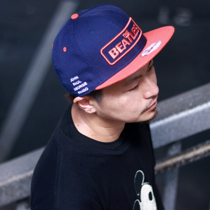 楽天市場 ニューエラ キャップ 9fifty ビートルズ コラボ キャップ The Beatles 帽子 Newera ストリート ネイビー オレンジ 刺繍 ベースボールキャップ メンズ ブランド ロック ファッション Baseball Cap プレゼント 男性 帽子通販 Elehelm帽子通販専門店