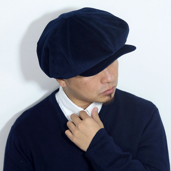 楽天市場 キャスケット コーデュロイ ビッグシルエット ファットモゥ サンズ ブランド 帽子 秋 冬 紺 ネイビー Fat Moe Sons コール天 細うね 綿100 日本製 M 57cm L 59cm ぼうし ニュースボーイ キャス 秋冬 Newsboy Cap クリスマス ギフト包装 ラッピング 無料
