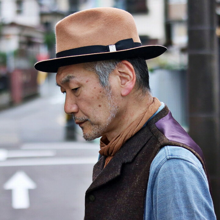 楽天市場 秋 冬 フェルトハット Regalis レガリス 中折れハット 中折れ 帽子 メンズ ウール メンズ レディース キャメル 父の日 Elehelm帽子通販専門店