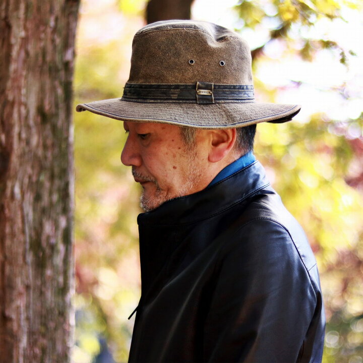 楽天市場 秋 冬 Stetson 中折れ ハット ダウンブリムハット ウォッシュ加工 中折れ タープアウトバック ヴィンテージ ステットソン 帽子 メンズ レディース 茶 ブラウン Fedora 帽子通販 メンズハット ギフト プレゼント クリスマス ギフト包装 ラッピング 無料