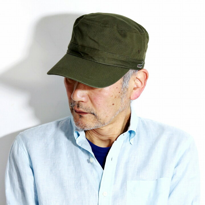 楽天市場 ワークキャップ 綿100 春夏 クロコダイル キャップ メンズ Crocodile Cap ワニ ロゴ 刺繍 つば長 帽子 ワンウォッシュツイル 56cm 58 5cm サイズ調整 ミリタリーコーデ カーキ Cadet Cap 敬老の日 ギフト プレゼント Elehelm帽子通販専門店