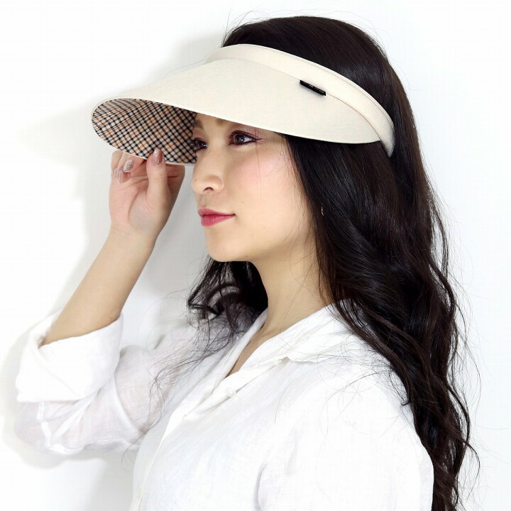 楽天市場 Daks クリップバイザー 日よけ サンバイザー レディース ダックス シャンブレーツイル ウォーキング スポーツ テニス 帽子 日焼け対策 バイザー 日本製 春夏 ハウスチェック フリーサイズ ベージュ Visor 母の日 ギフト 女性 誕生日 プレゼント 帽子 敬老の
